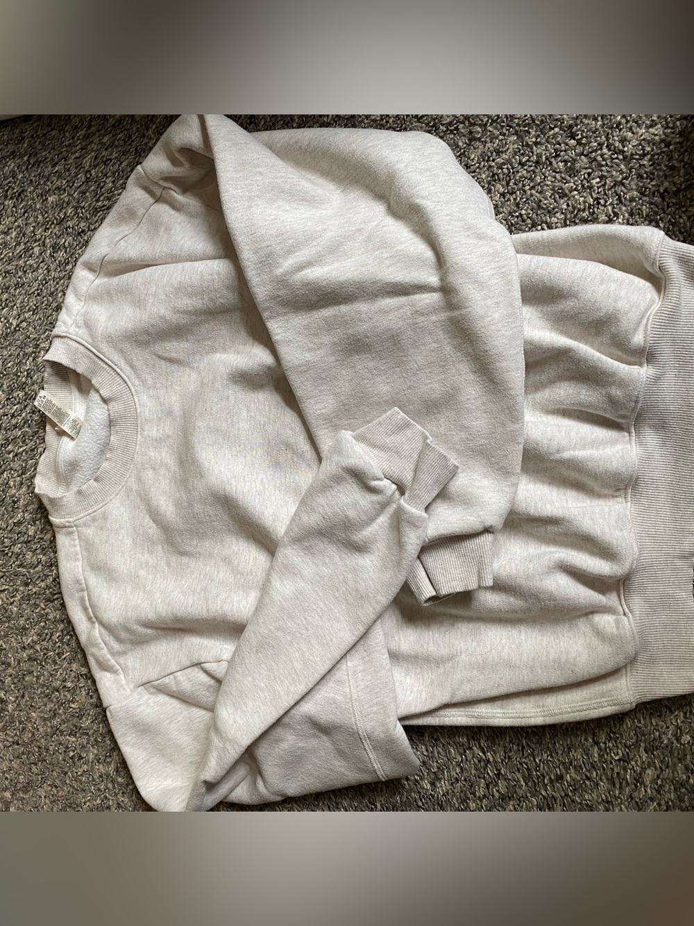 skims heather grey pullover